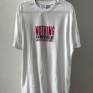 Zara White Graphic T-Shirt for Men